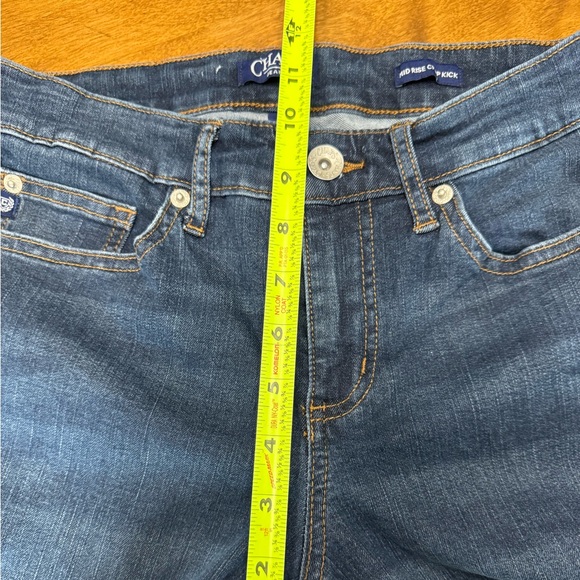 Chaps Mid Rise Crop Kick Jeans - Picture 5 of 8